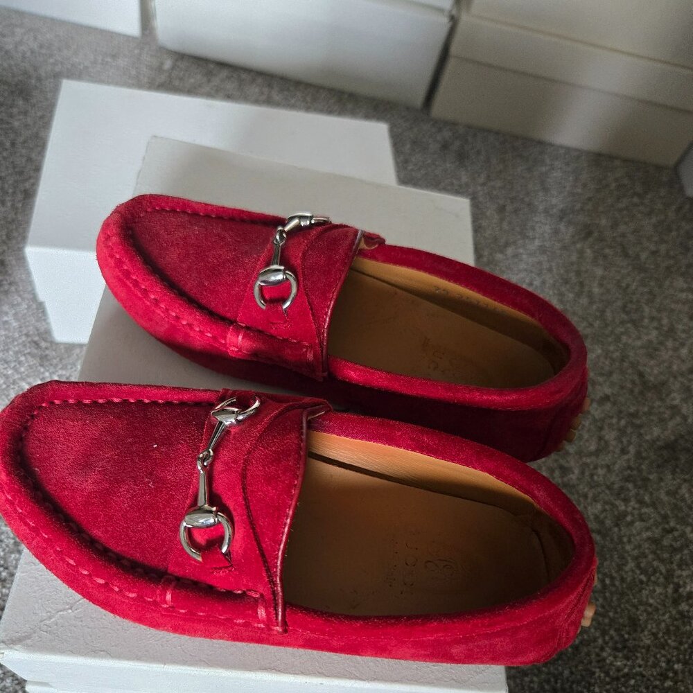 Kids Gucci AUTHENTIC suede loafer